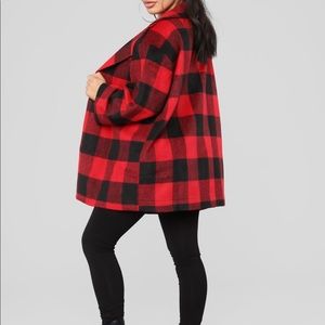 Black & Red Fashion Nova Flannel Jacket